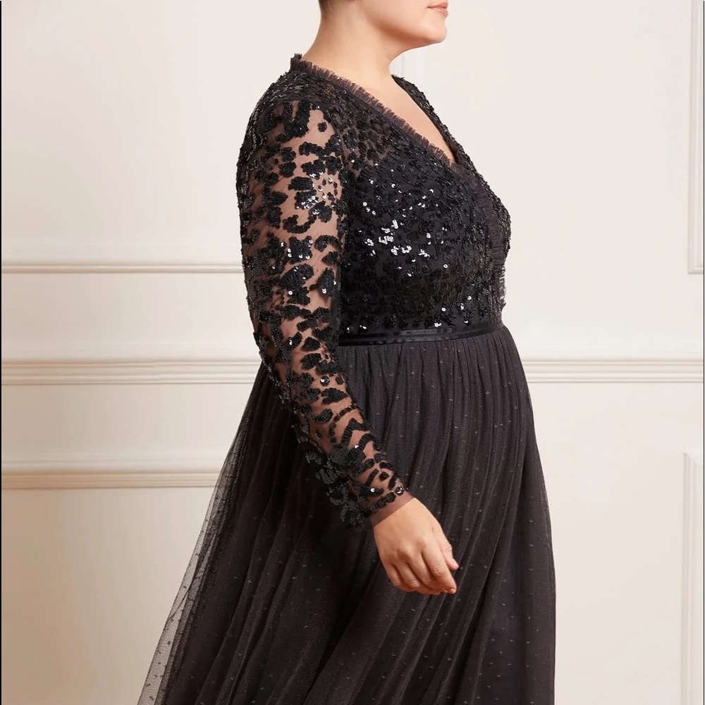 Anthropologie/ Needle & Thread Tempest Bodice tulle dress